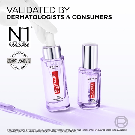 L’Oréal Paris Revitalift Filler sérum illuminateur yeux à l'acide hyaluronique