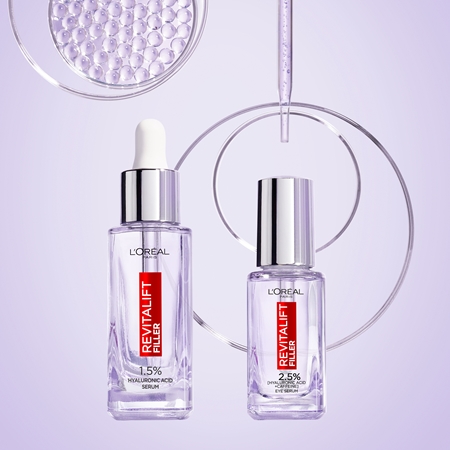 L’Oréal Paris Revitalift Filler siero occhi illuminante con acido ialuronico