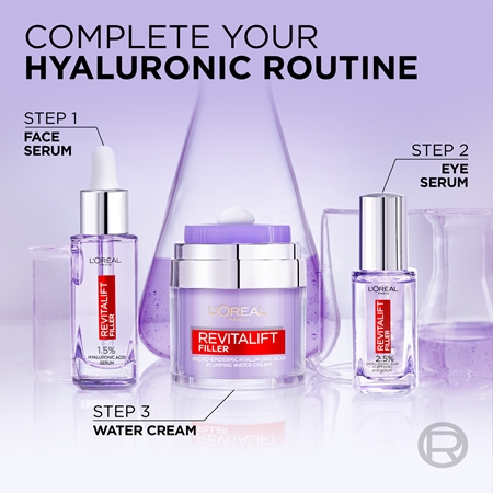 L’Oréal Paris Revitalift Filler sérum illuminateur yeux à l'acide hyaluronique