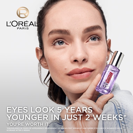 L’Oréal Paris Revitalift Filler sérum illuminateur yeux à l'acide hyaluronique