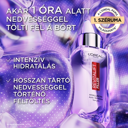 L’Oréal Paris Revitalift Filler ránctalanító szérum hialuronsavval