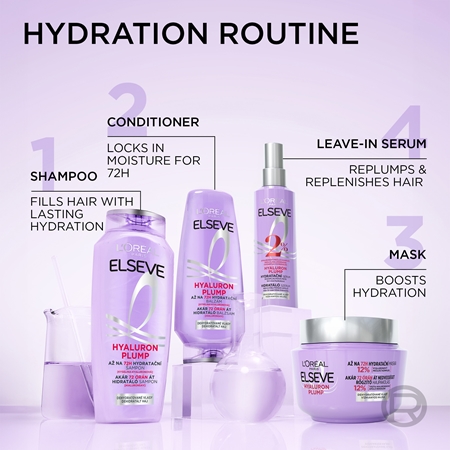 L’Oréal Paris Elseve Hyaluron Plump vlažilni šampon s hialuronsko kislino