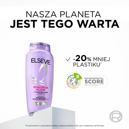 L’Oréal Paris Elseve Hyaluron Plump szampon nawilżający z kwasem hialuronowym