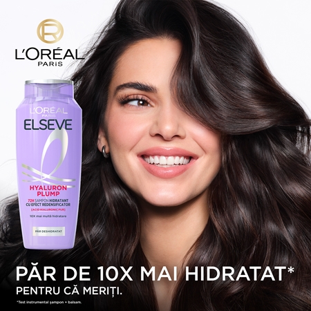 L’Oréal Paris Elseve Hyaluron Plump sampon hidratant cu acid hialuronic