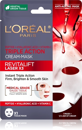 L’Oréal Paris Revitalift Laser X3 plátýnková maska proti stárnutí pleti