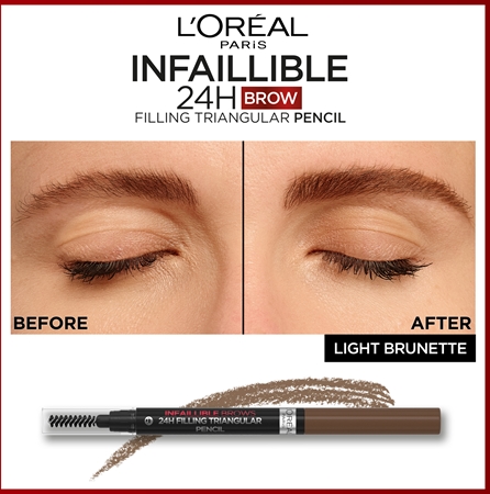L’Oréal Paris Infaillible 24h Filling Triangular Pencil creion sprâncene precise rezistent la apa