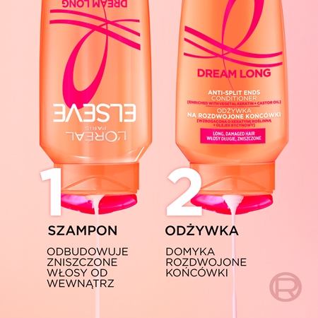 L’Oréal Paris Elseve Dream Long szampon odbudowujący włosy z dozownikiem