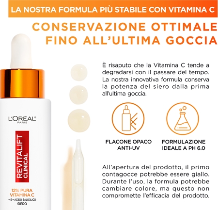 L’Oréal Paris Revitalift Clinical siero viso con vitamina C