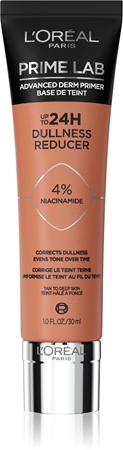 L’Oréal Paris Prime Lab 24H Dullness Reducer pré-base de maquilhagem com cor para unificar a cor do tom de pele