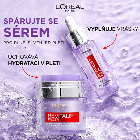 L’Oréal Paris Revitalift Filler Pressed Cream lehký krém s kyselinou hyaluronovou