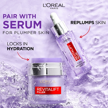L’Oréal Paris Revitalift Filler Pressed Cream crema leggera con acido ialuronico