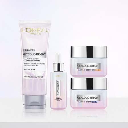 L’Oréal Paris Glycolic-Bright rozjaśniający krem na dzień z filtrem UV