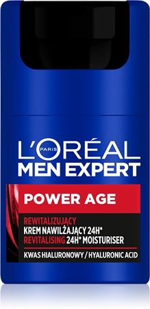 L’Oréal Paris Men Expert Power Age gaivinamasis kremas su hialurono rūgštimi