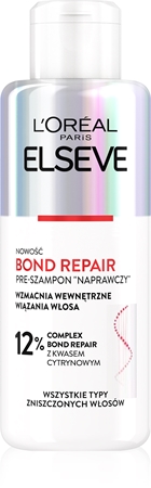 L’Oréal Paris Elseve Bond Repair plaukų maitinimo prieš plaunant šampūnu priemonė regeneruojamojo poveikio