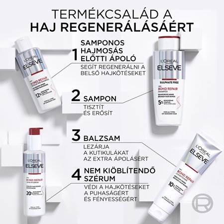 L’Oréal Paris Elseve Bond Repair regeneráló balzsam a haj megerősítésére