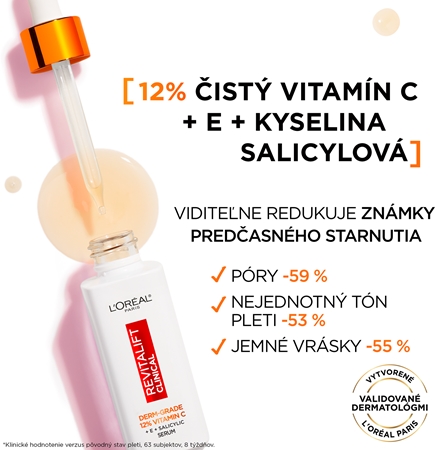 L’Oréal Paris Revitalift Vitamin C pleťové sérum s 12% čistého vitamínu C