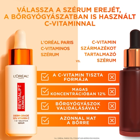 L’Oréal Paris Revitalift Clinical szérum 12% tiszta C-vitaminnal