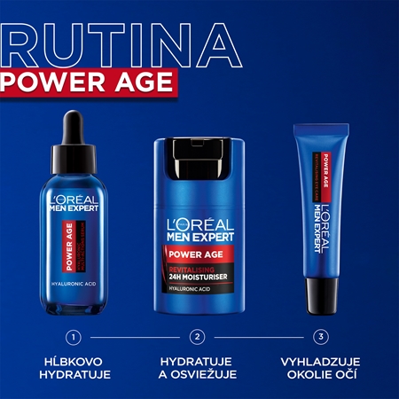 L’Oréal Paris Men Expert Power Age revitalizačný krém s kyselinou hyalurónovou