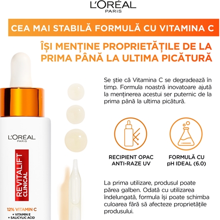 L’Oréal Paris Revitalift Vitamin C ser facial cu vitamina C