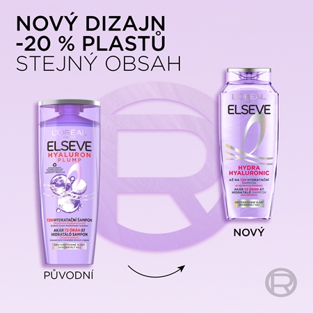 L’Oréal Paris Elseve Hyaluron Plump hydratační šampon s kyselinou hyaluronovou