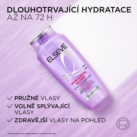 L’Oréal Paris Elseve Hyaluron Plump hydratační šampon s kyselinou hyaluronovou