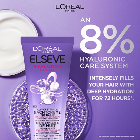 L’Oréal Paris Elvive Hyaluron Plump crema notte idratante per capelli