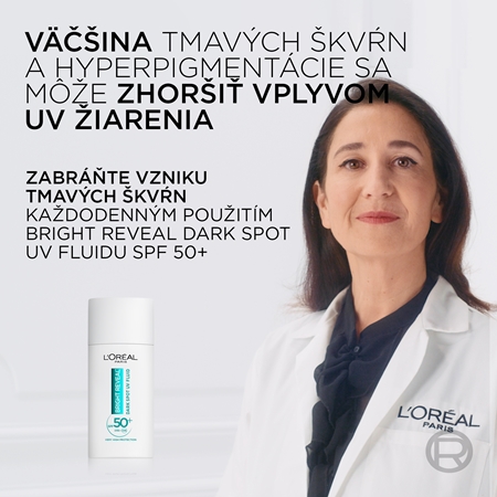 L’Oréal Paris Bright Reveal tekutina proti pigmentovým škvrnám SPF 50+