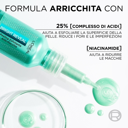 L’Oréal Paris Bright Reveal siero peeling esfoliante contro le macchie della pelle