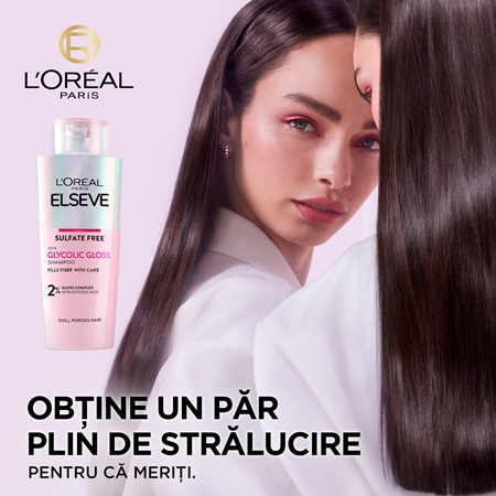 L’Oréal Paris Elseve Glycolic Gloss șampon revitalizant pentru strălucirea părului slab
