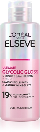 L’Oréal Paris Elseve Glycolic Gloss maska na vlasy pre uhladenie a obnovu poškodených vlasov