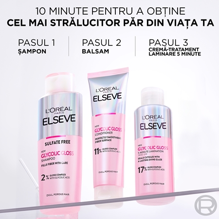 L’Oréal Paris Elseve Glycolic Gloss Masca de par pentru catifelarea si regenerarea parului deteriorat