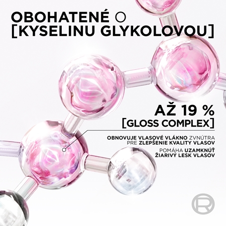 L’Oréal Paris Elseve Glycolic Gloss maska na vlasy pre uhladenie a obnovu poškodených vlasov