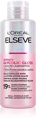 L’Oréal Paris Elseve Glycolic Gloss Matu maska bojātu matu izlīdzināšanai un atjaunojošanai