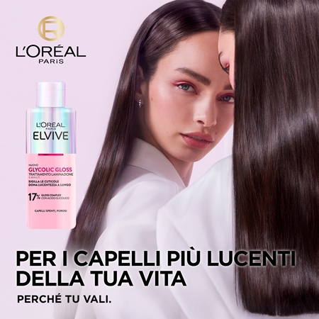 L’Oréal Paris Elvive Glycolic Gloss maschera per capelli per lisciare e rigenerare i capelli rovinati
