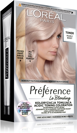 L’Oréal Paris Préférence Le Blonding Toner happeline toonija messingitoone neutraliseeriv