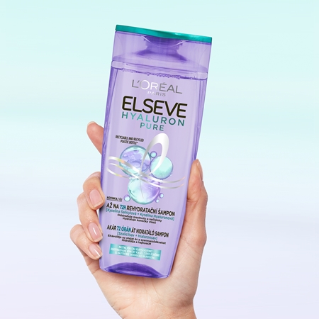L’Oréal Paris Elvive Hyaluron Pure shampoo idratante per cuoi capelluti grassi e punte secche