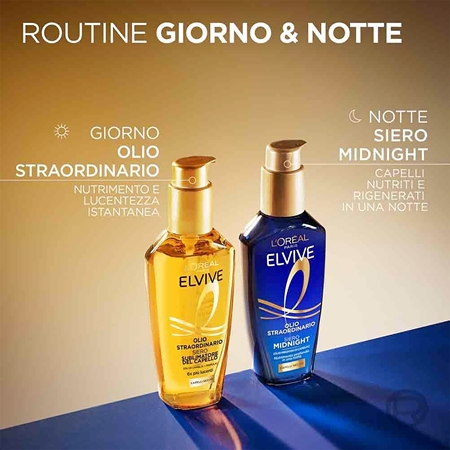 L’Oréal Paris Elvive Olio Straordinario siero notte per capelli rovinati