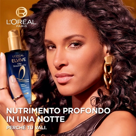L’Oréal Paris Elvive Olio Straordinario siero notte per capelli rovinati