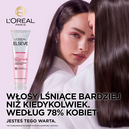 L’Oréal Paris Elseve Glycolic Gloss balsam do włosów do nabłyszczania i zmiękczania włosów