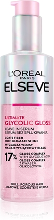 L’Oréal Paris Elseve Glycolic Gloss Serums, kas nav jāizskalo matu taisnošanai un spīdumam