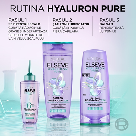 L’Oréal Paris Elseve Hyaluron Pure Ser pentru scalp curățare profundă