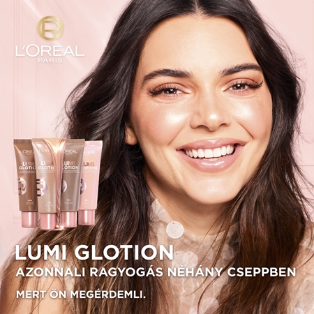 L’Oréal Paris Lumi Glotion krémes élénkítő készítmény hidratáló hatással