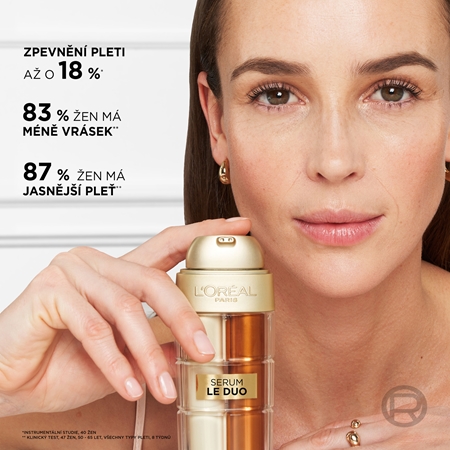 L’Oréal Paris Age Perfect Le Duo Serum dvoufázové omlazující sérum pro rozjasnění a vyhlazení pleti
