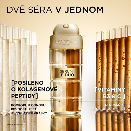 L’Oréal Paris Age Perfect Le Duo Serum dvoufázové omlazující sérum pro rozjasnění a vyhlazení pleti