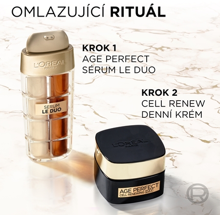 L’Oréal Paris Age Perfect Le Duo Serum dvoufázové omlazující sérum pro rozjasnění a vyhlazení pleti