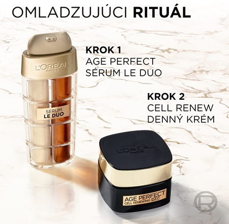 L’Oréal Paris Age Perfect Le Duo Serum dvojfázové omladzujúce sérum pre rozjasnenie a vyhladenie pleti