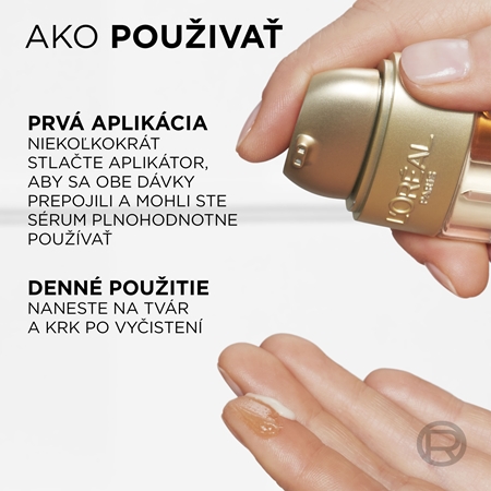 L’Oréal Paris Age Perfect Le Duo Serum dvojfázové omladzujúce sérum pre rozjasnenie a vyhladenie pleti