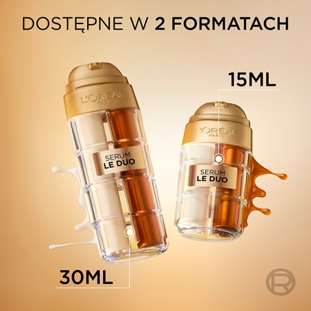 L’Oréal Paris Age Perfect Le Duo Serum dwufazowe serum odmładzające dla efektu rozjaśnienia i wygładzenia skóry