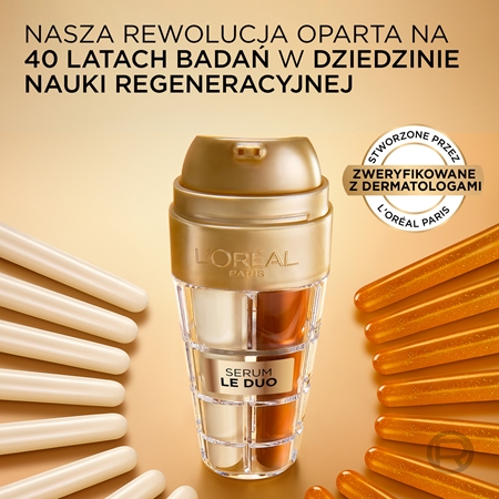 L’Oréal Paris Age Perfect Le Duo Serum dwufazowe serum odmładzające dla efektu rozjaśnienia i wygładzenia skóry