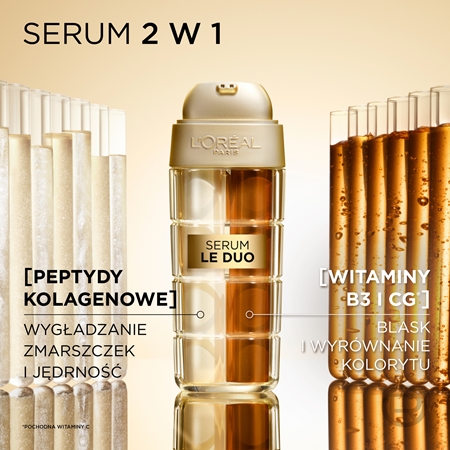 L’Oréal Paris Age Perfect Le Duo Serum dwufazowe serum odmładzające dla efektu rozjaśnienia i wygładzenia skóry